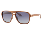Aviator sunglasses with grey lens