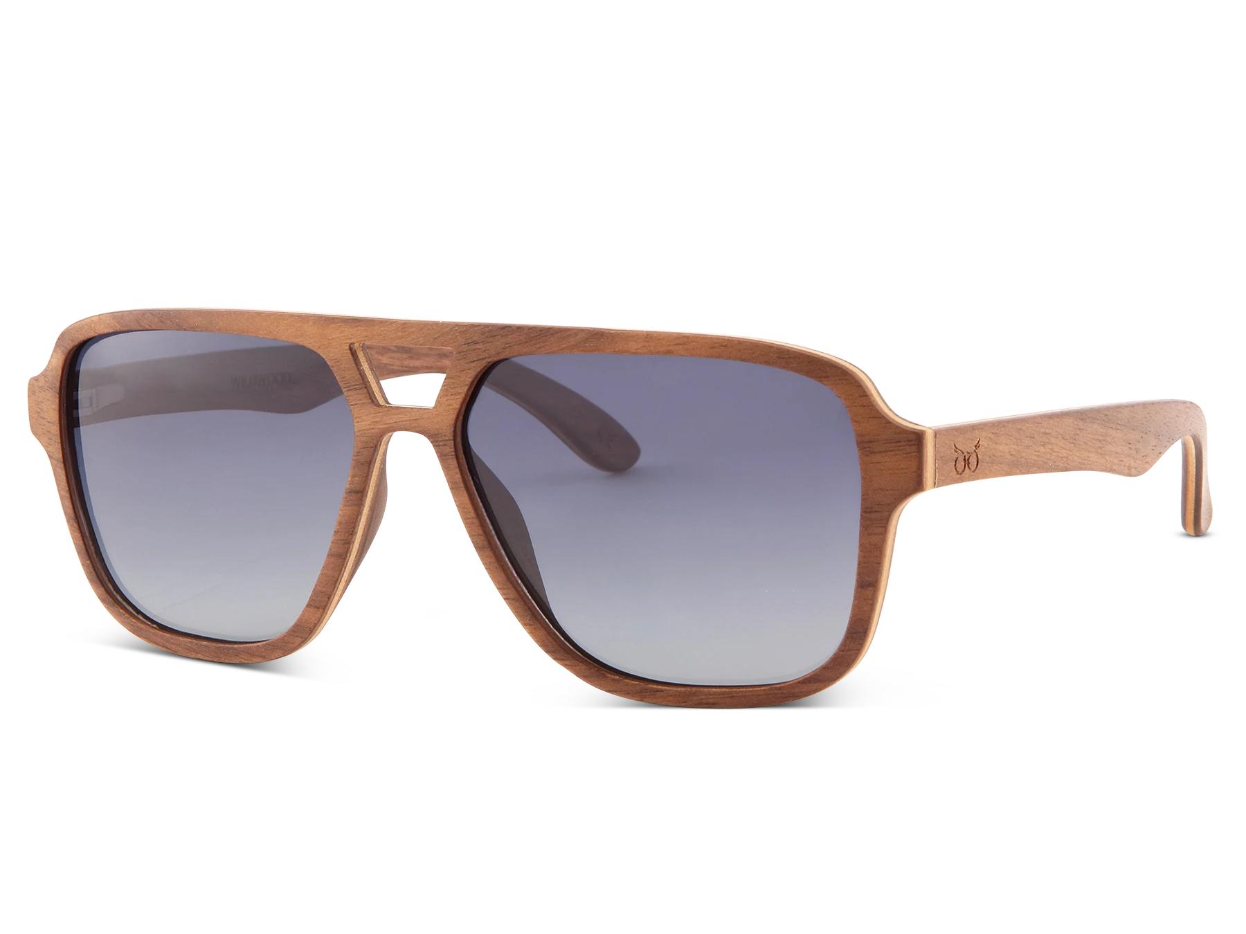 Aviator sunglasses with grey lens