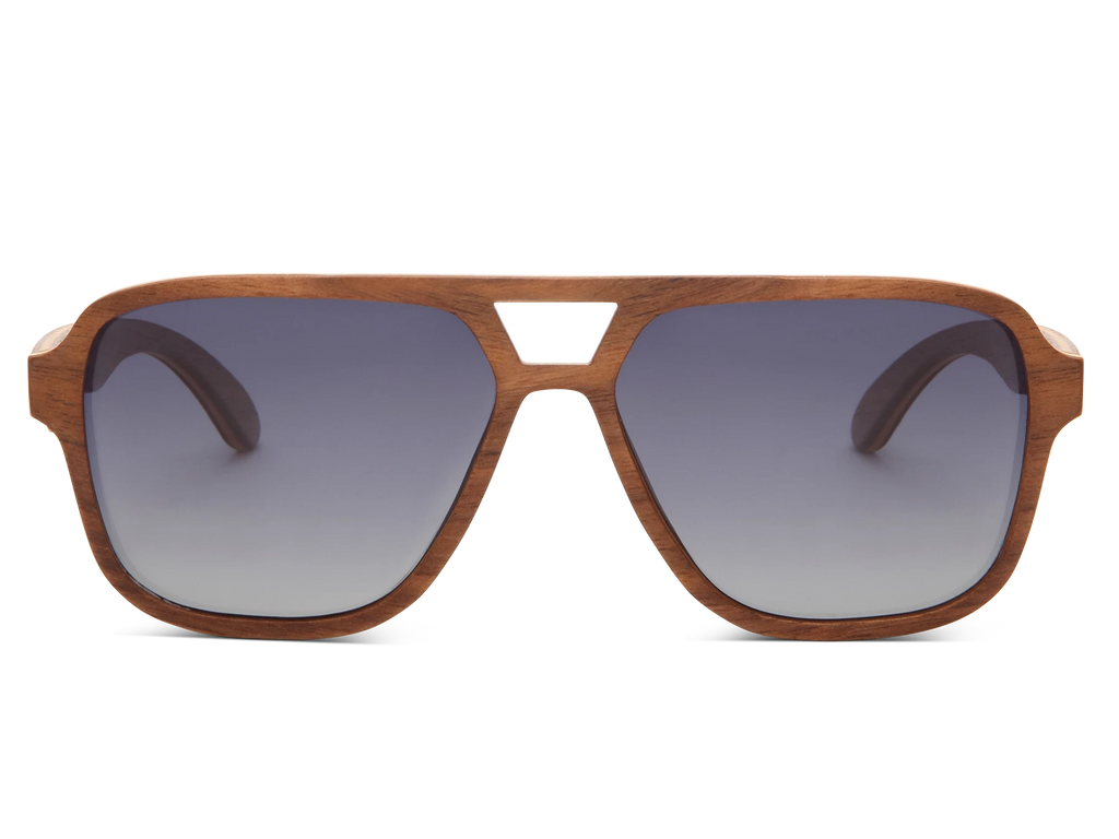 Aviator sunglasses with grey lens