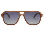Aviator sunglasses with grey lens