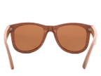 Classic walnut sunglasses with brown lens