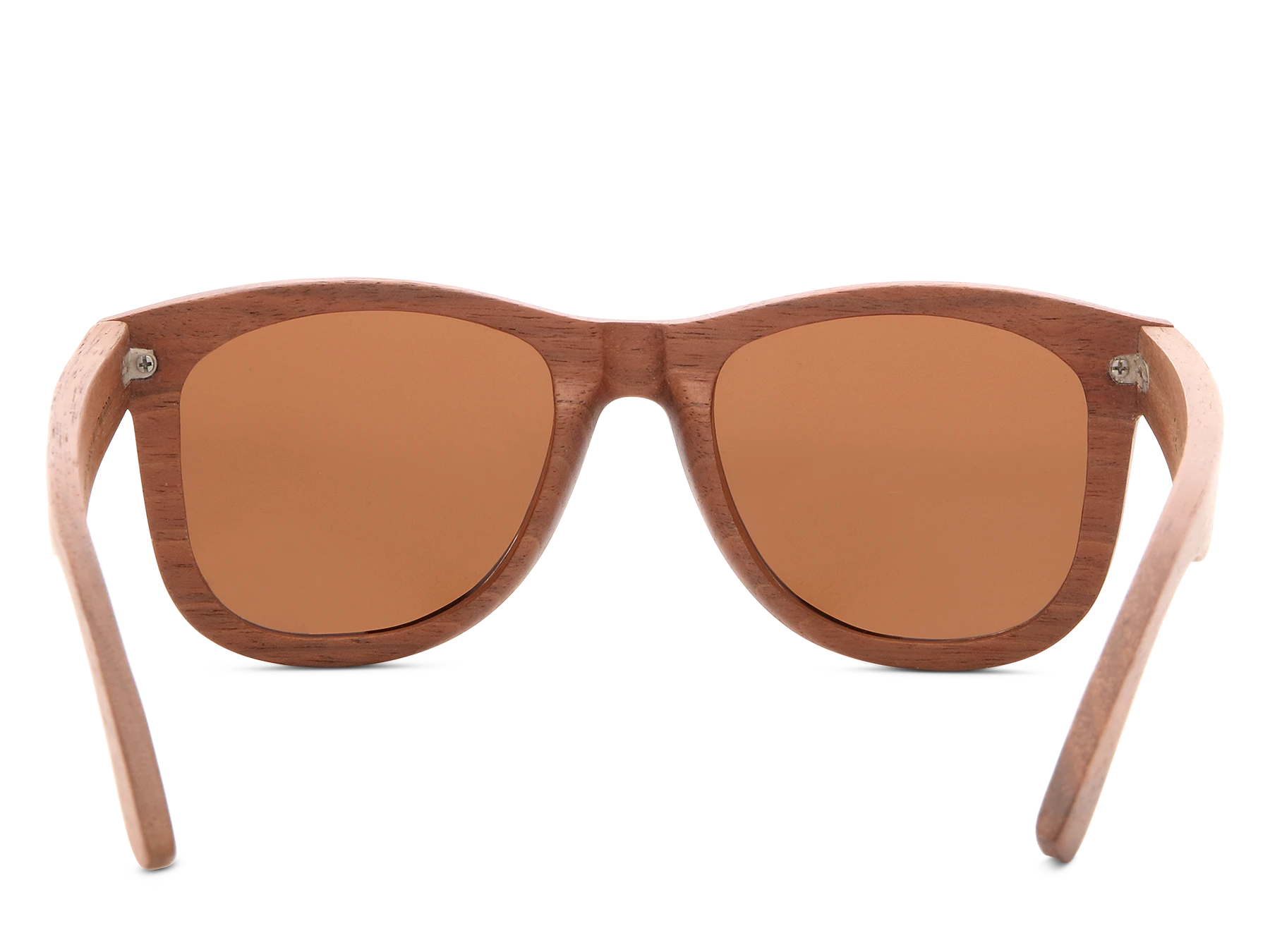Classic walnut sunglasses with brown lens