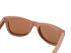 Classic walnut sunglasses with brown lens