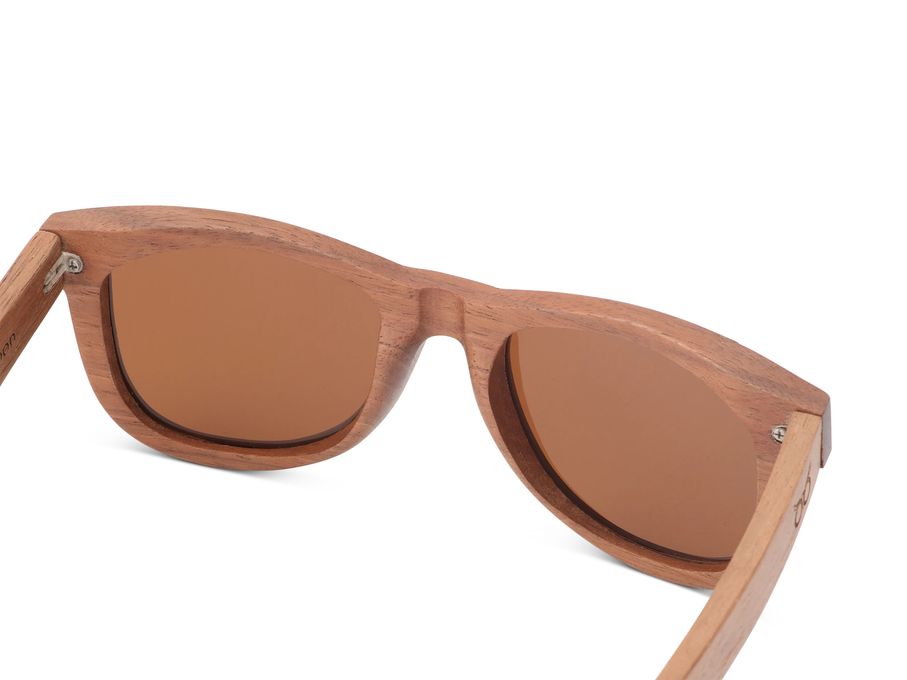 Classic walnut sunglasses with brown lens