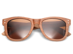 Classic walnut sunglasses with brown lens