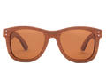 Classic walnut sunglasses with brown lens