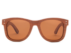Classic walnut sunglasses with brown lens