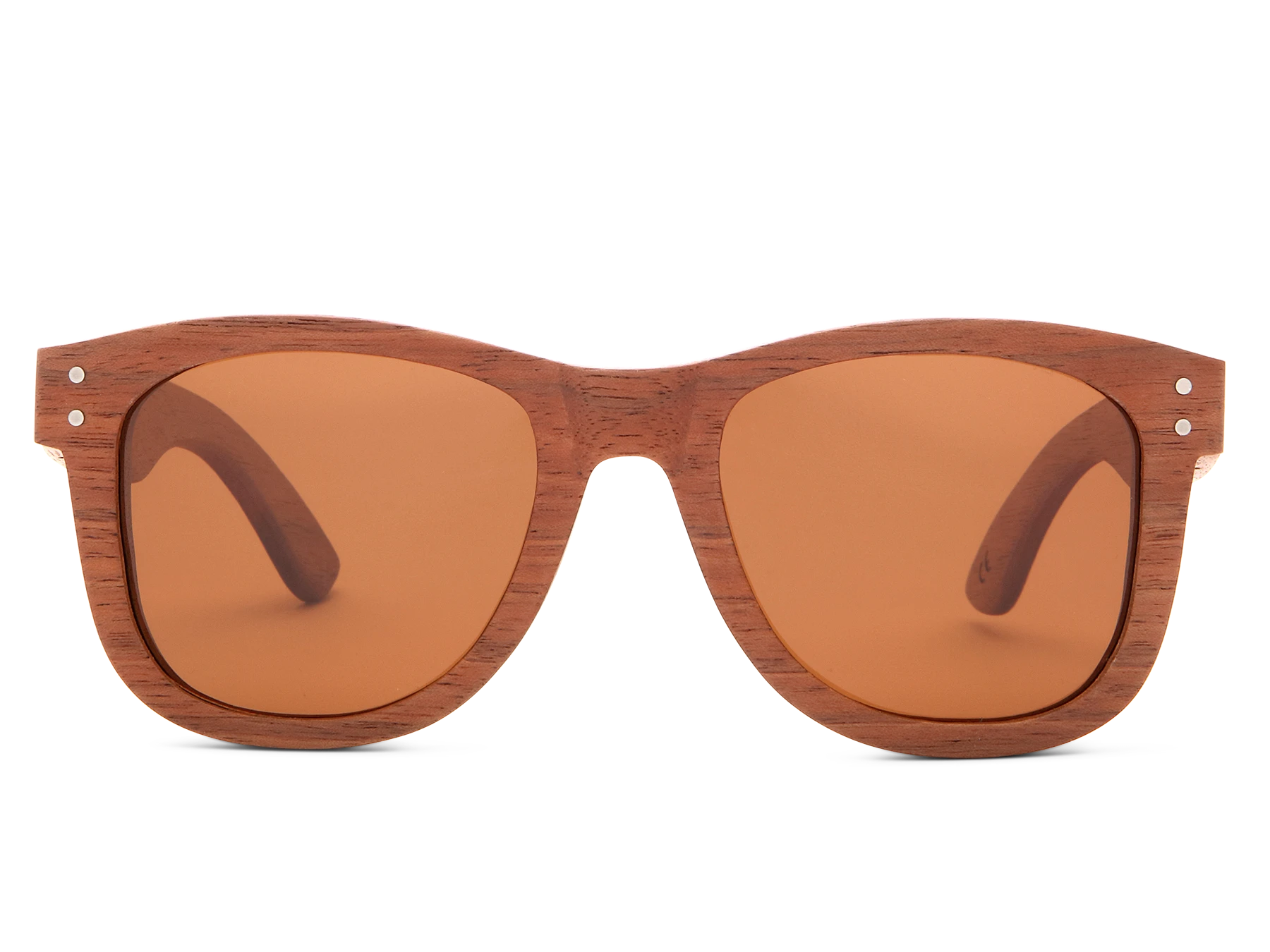 Classic walnut sunglasses with brown lens