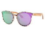 Santorini sunglasses with purple lenses