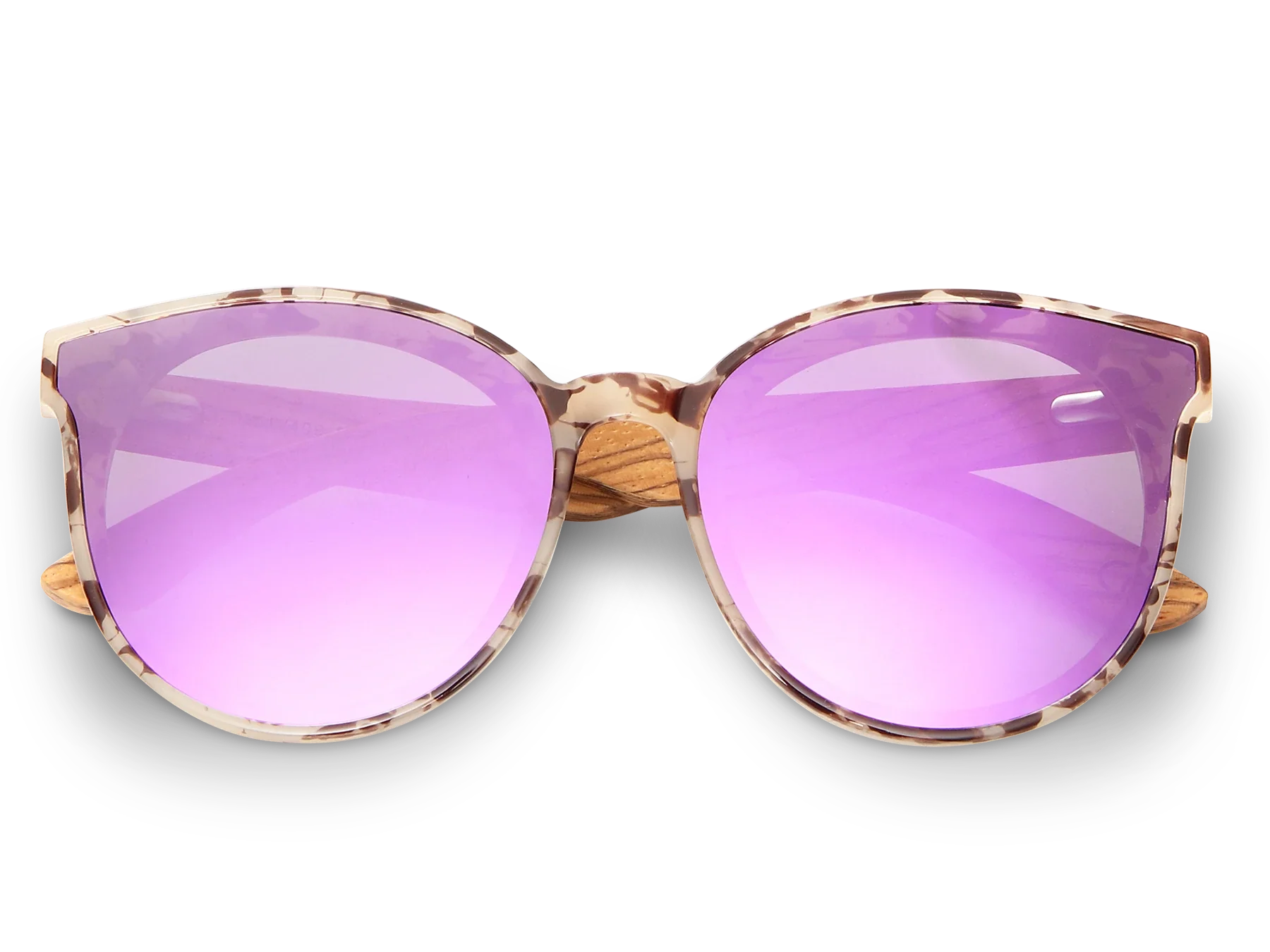 Santorini sunglasses with purple lenses