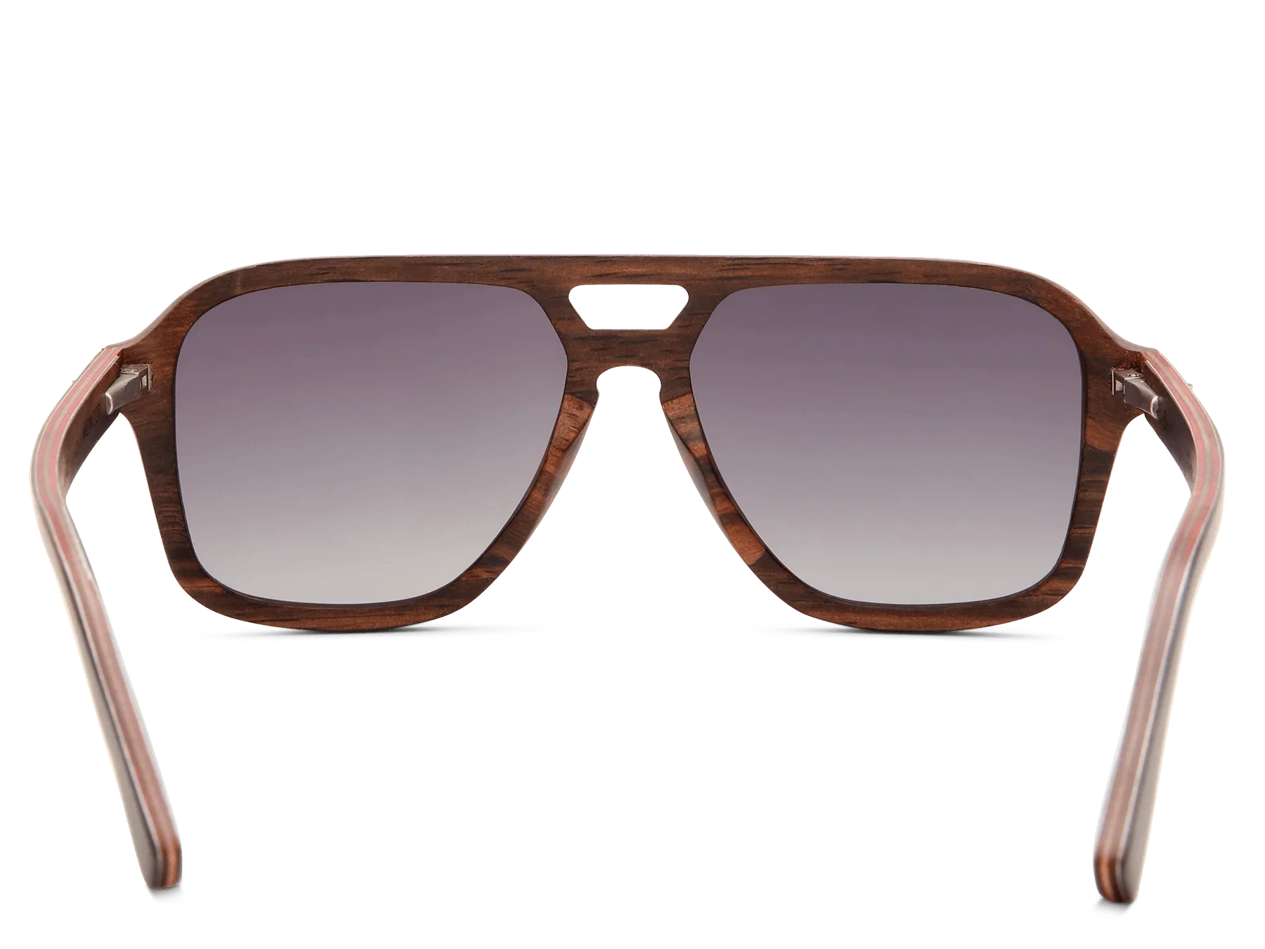 Aviator Fusion: Aluminium and wood aviator-style sunglasses