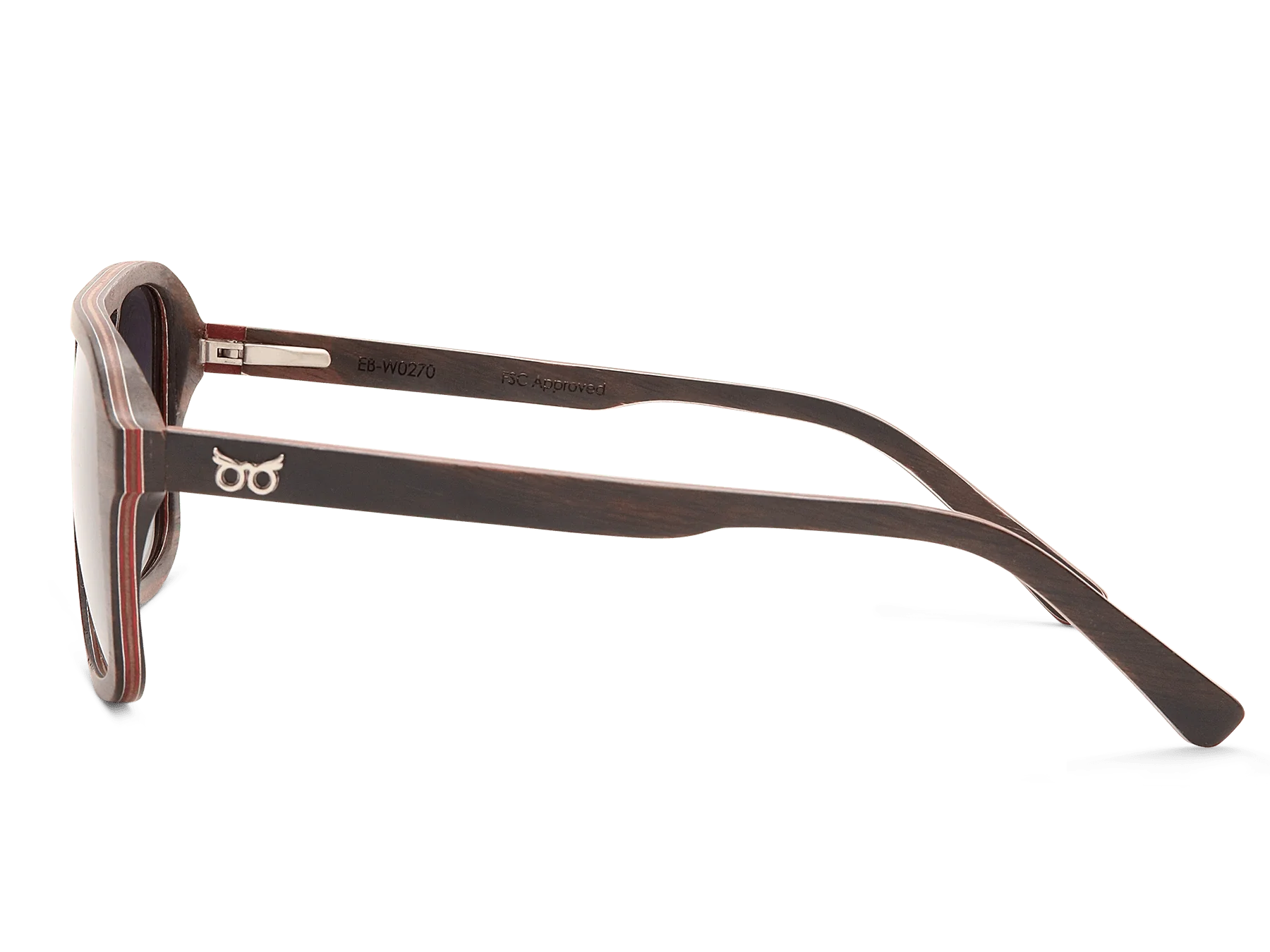 Aviator Fusion: Aluminium and wood aviator-style sunglasses