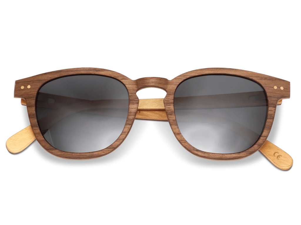 Lisbon - Gorgeous walnut and maple sunglasses - Sunglasses by Wildwood